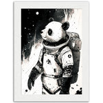 Load image into Gallery viewer, Panda Space Explorer Illustration Wall Art Print
