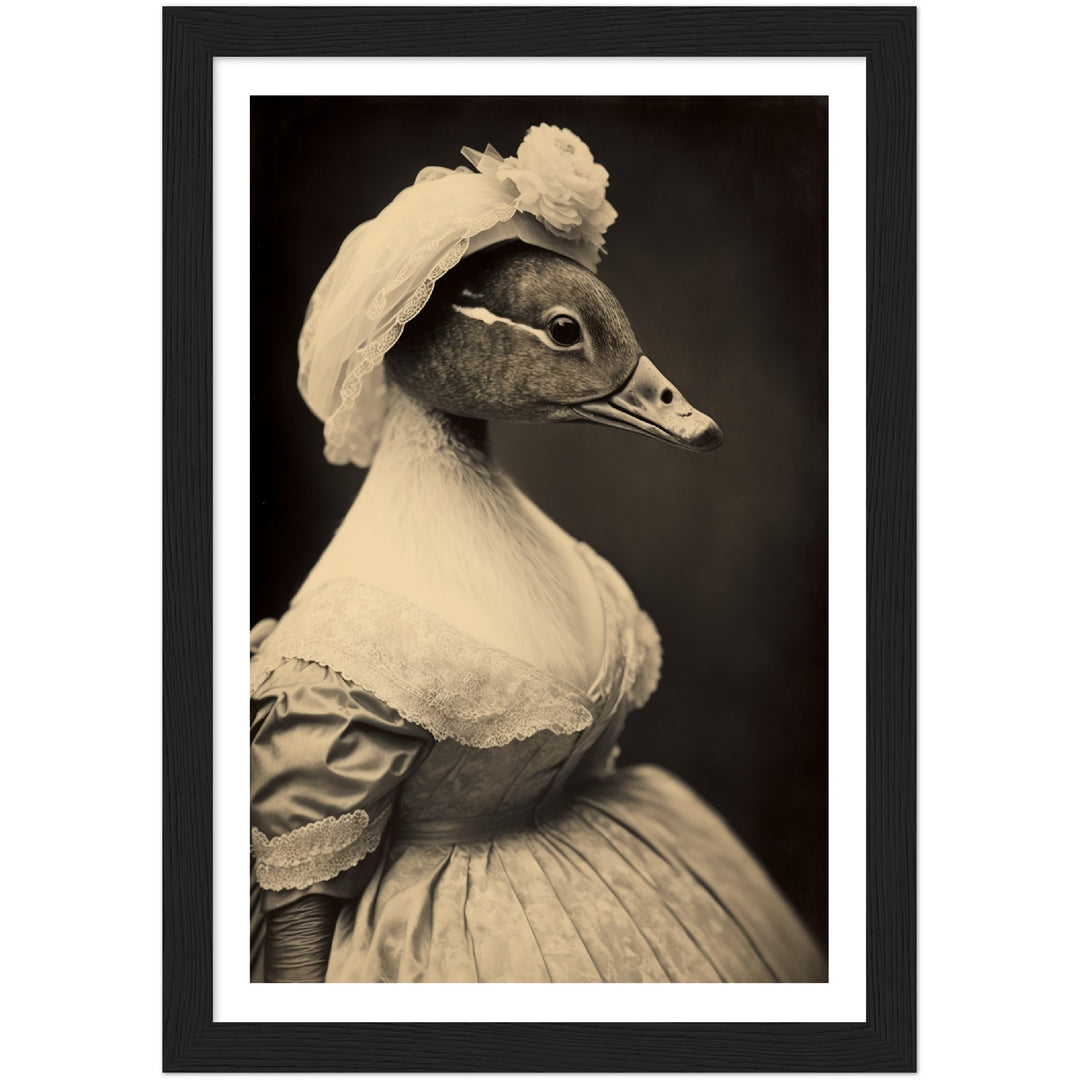 Quack-tastic Duck Bride Wall Art Print
