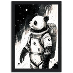 Load image into Gallery viewer, Panda Space Explorer Illustration Wall Art Print