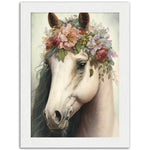 Load image into Gallery viewer, Flower Crowned Horse Wall Art Print