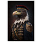 Eagle Wearing Air Force Uniform - Eagle Portraiture Wall Art Print