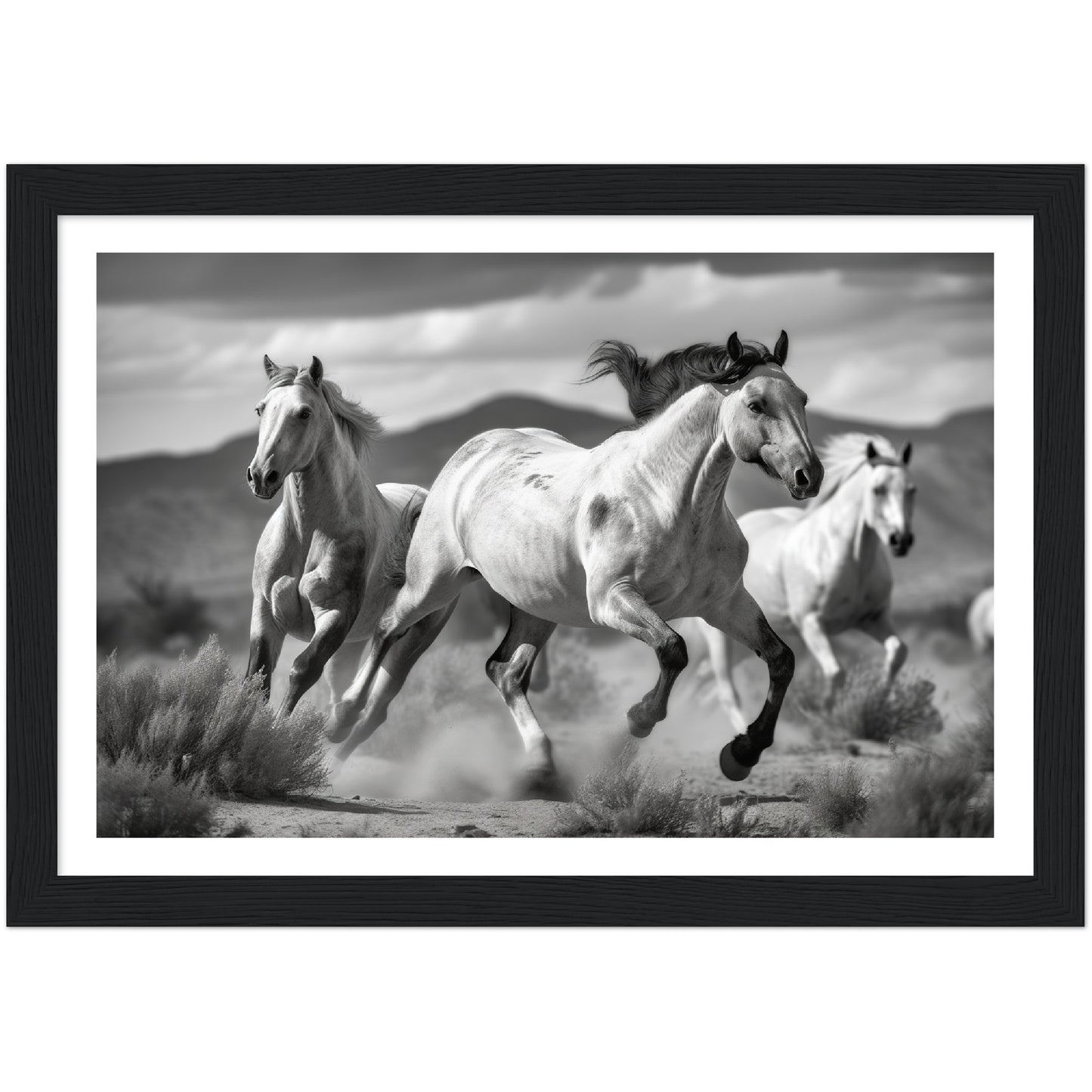 Thundering Horse Hooves Wall Art Print