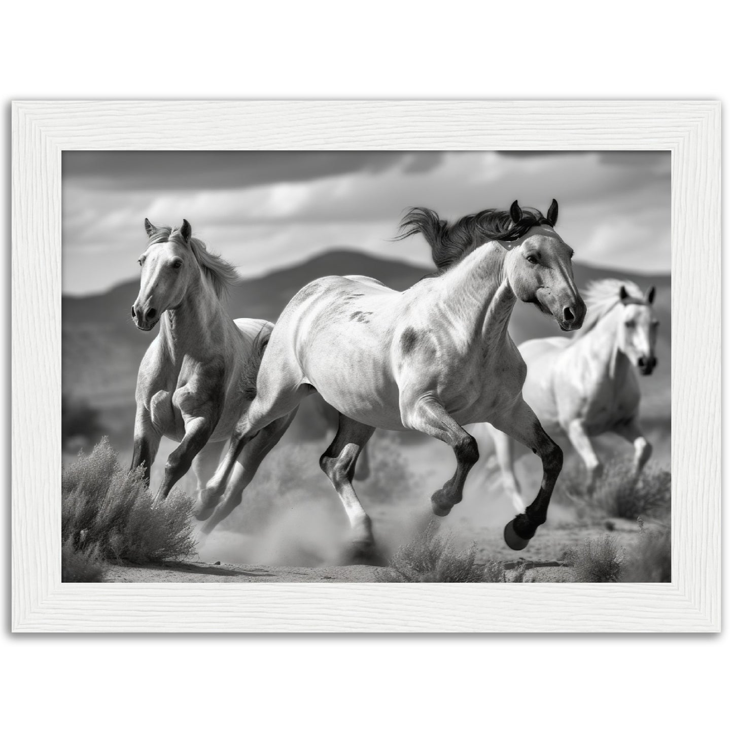 Thundering Horse Hooves Wall Art Print