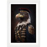 Load image into Gallery viewer, Eagle Wearing Air Force Uniform - Eagle Portraiture Wall Art Print
