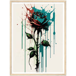 Load image into Gallery viewer, Abstract Rose Drip Painting Expressionist Wall Art Print
