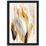 Load image into Gallery viewer, Golden Flow Abstract Patterns Wall Art Print
