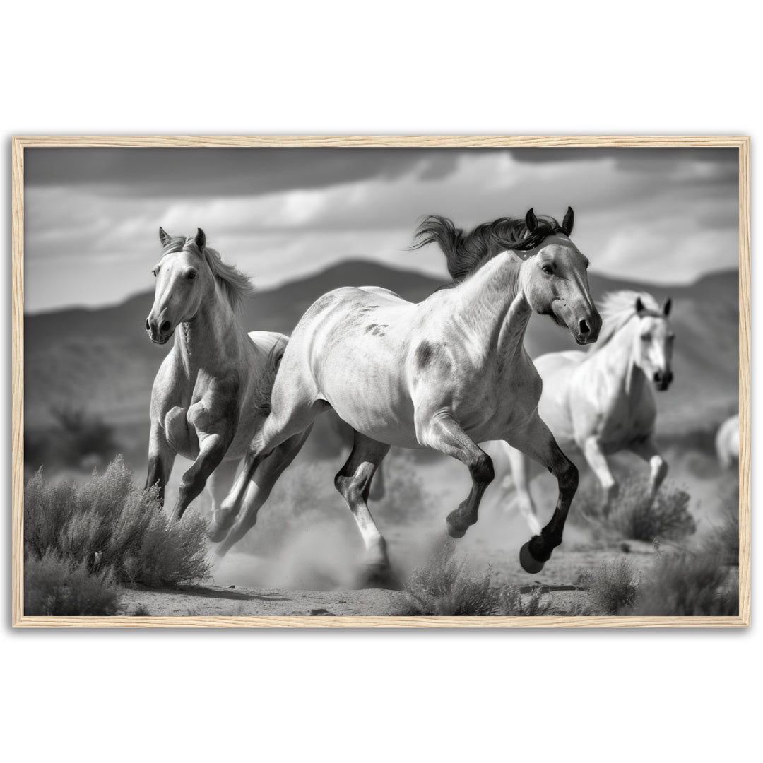 Thundering Horse Hooves Wall Art Print