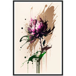 Load image into Gallery viewer, Peony Floral Abstract Burst Flower Wall Art Print