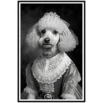 Load image into Gallery viewer, Poodle Bride Victorian Animal Portraiture Wall Art Print