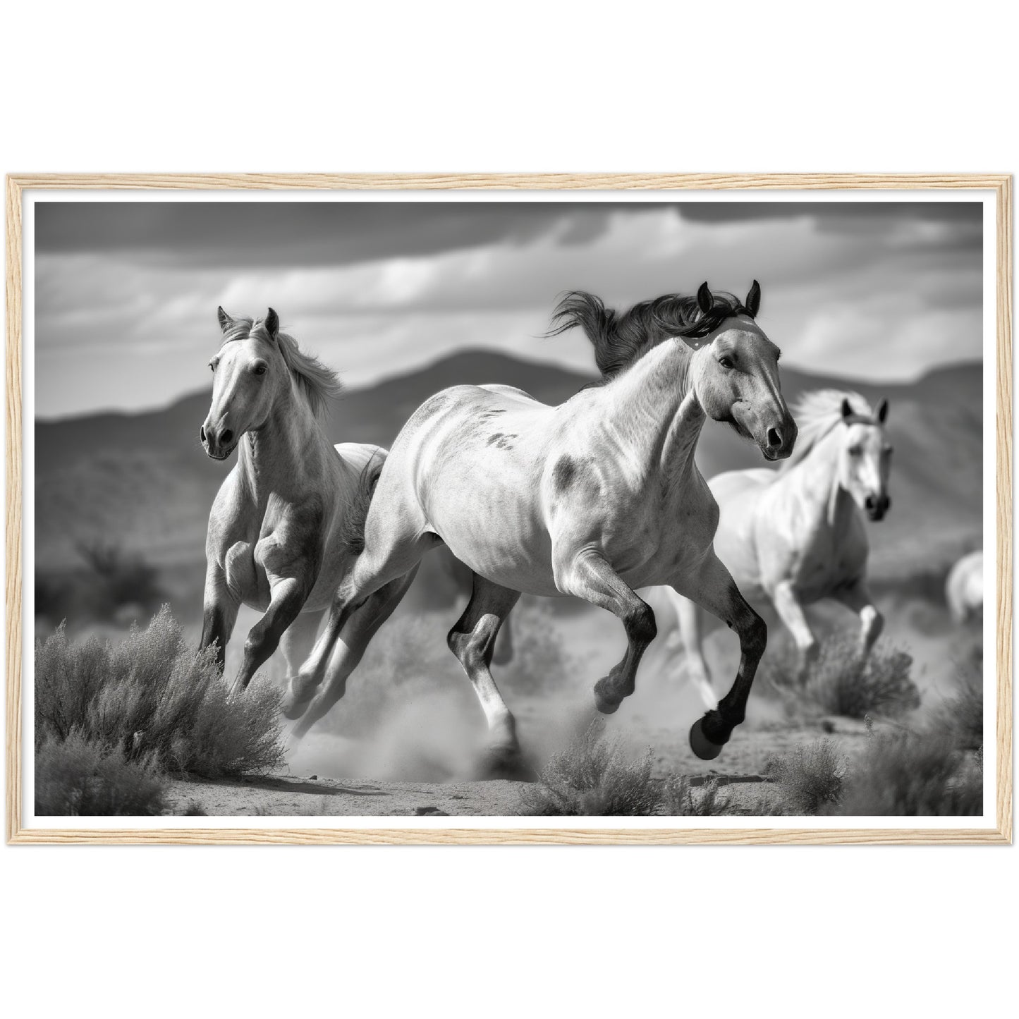 Thundering Horse Hooves Wall Art Print