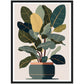 Trendy Rubber Plant Wall Art Print