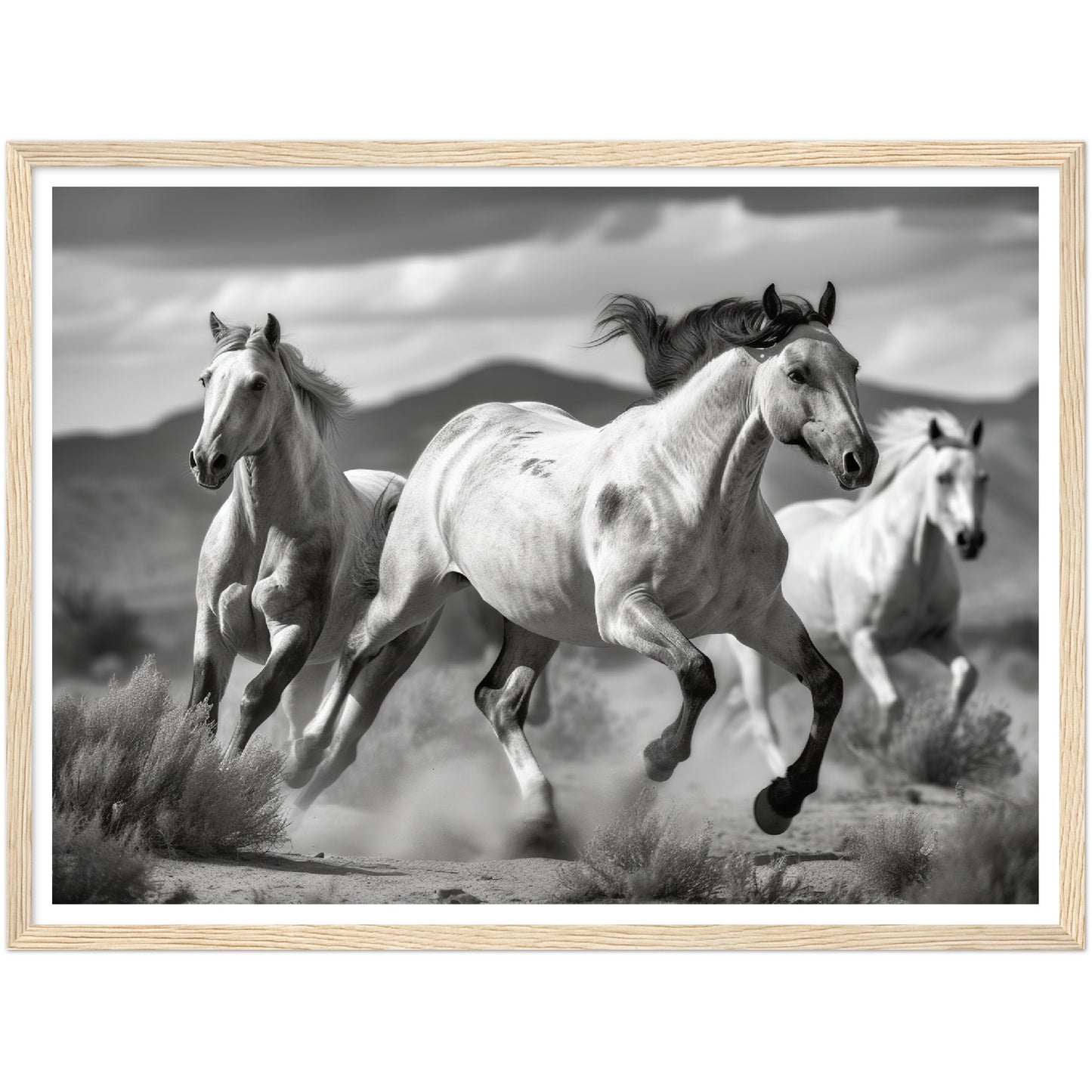 Thundering Horse Hooves Wall Art Print