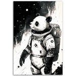 Load image into Gallery viewer, Panda Space Explorer Illustration Wall Art Print