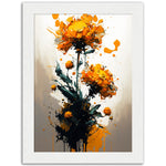 Load image into Gallery viewer, Floral Marigold Madness Abstract Flower Wall Art Print