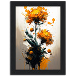 Load image into Gallery viewer, Floral Marigold Madness Abstract Flower Wall Art Print
