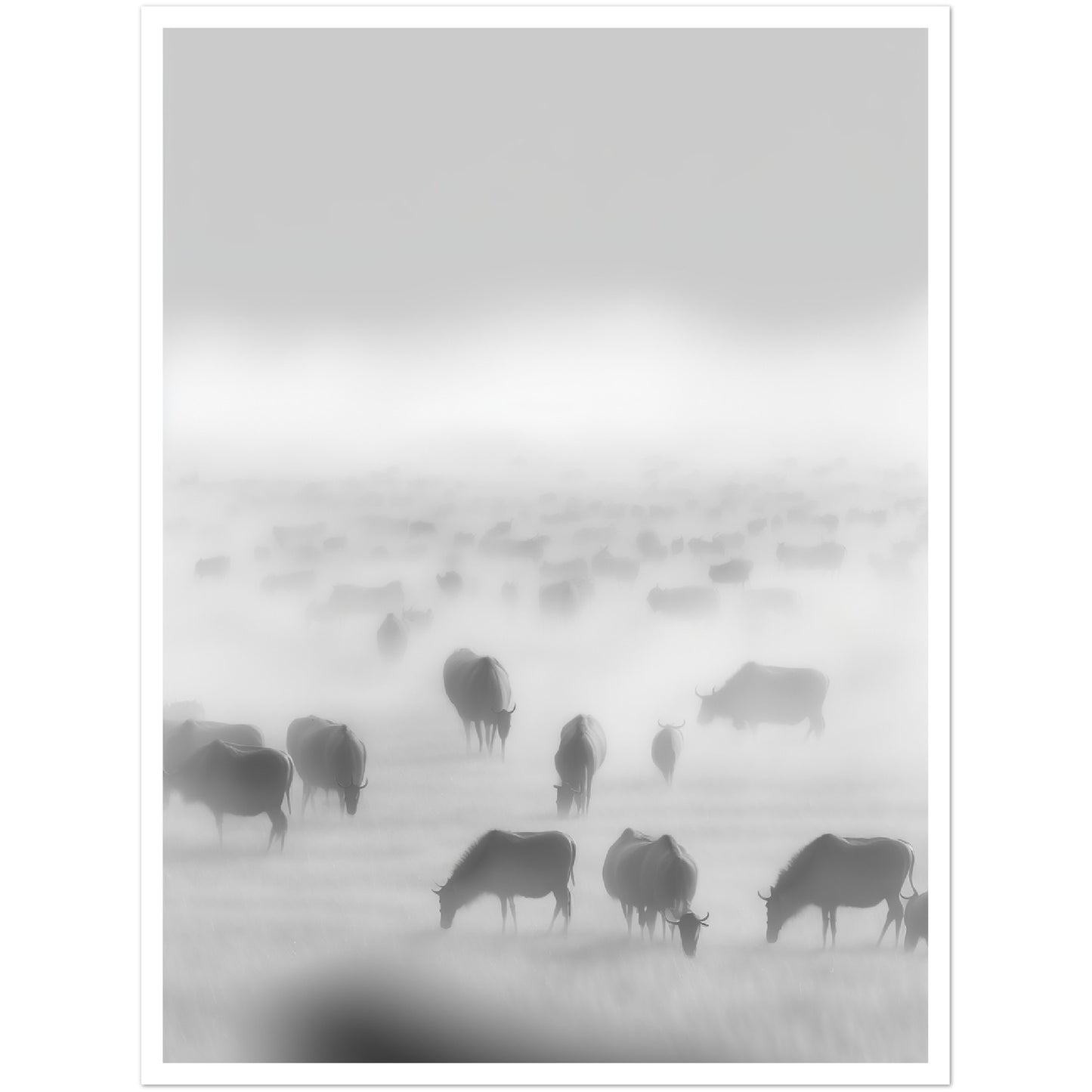 Magical Serengeti Migration Wall Art Print