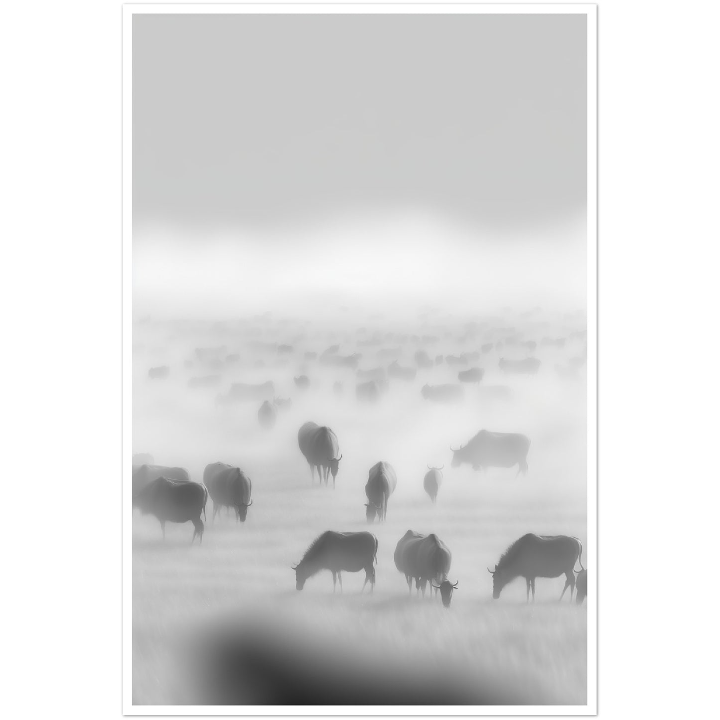 Magical Serengeti Migration Wall Art Print