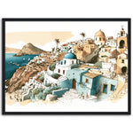 Load image into Gallery viewer, Santorini Summer Sketch