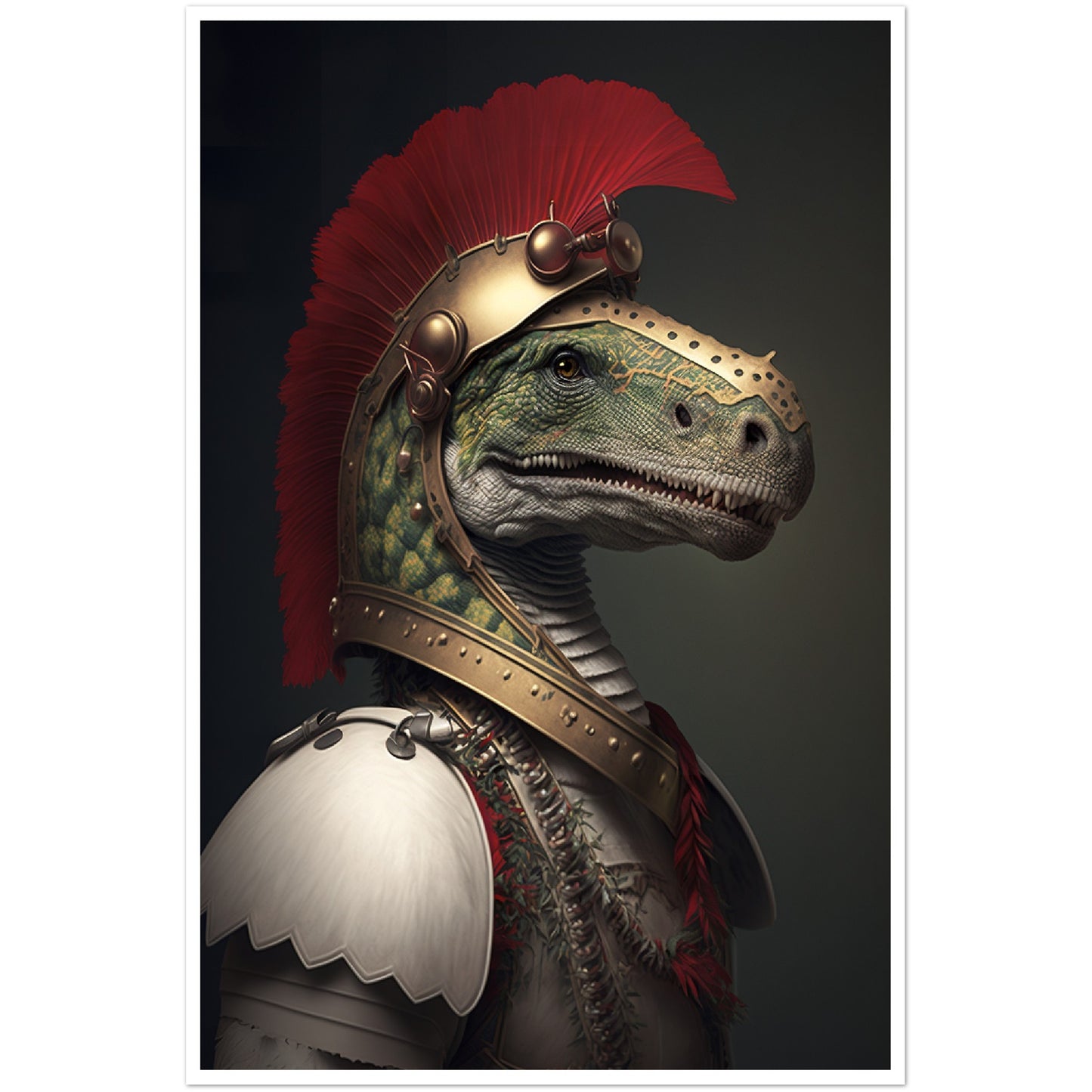 Dinosaur Classic Portraiture Wall Art Print