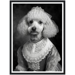Load image into Gallery viewer, Poodle Bride Victorian Animal Portraiture Wall Art Print
