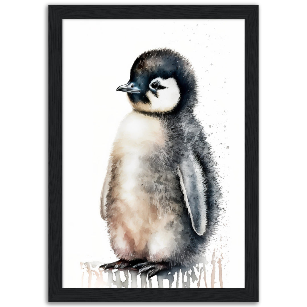 Penguin Fluffy Pal Nursery Wall Art Print