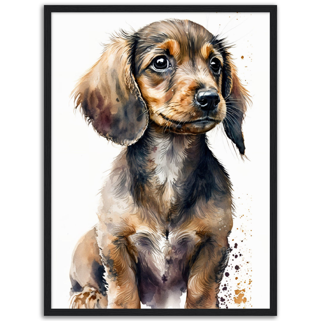 Dashing Dachshund Dog Wall Art Print