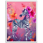 Load image into Gallery viewer, Zebra Fiesta Wall Art Print
