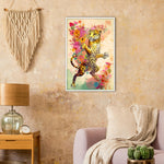 Load image into Gallery viewer, Leopard Floral Fiesta Wall Art Print
