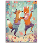 Load image into Gallery viewer, Foxes Floral Fiesta Wall Art Print
