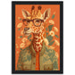 Giraffe Chic Illustration Wall Art Print