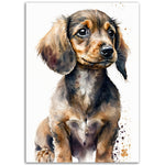 Load image into Gallery viewer, Dashing Dachshund Dog Wall Art Print