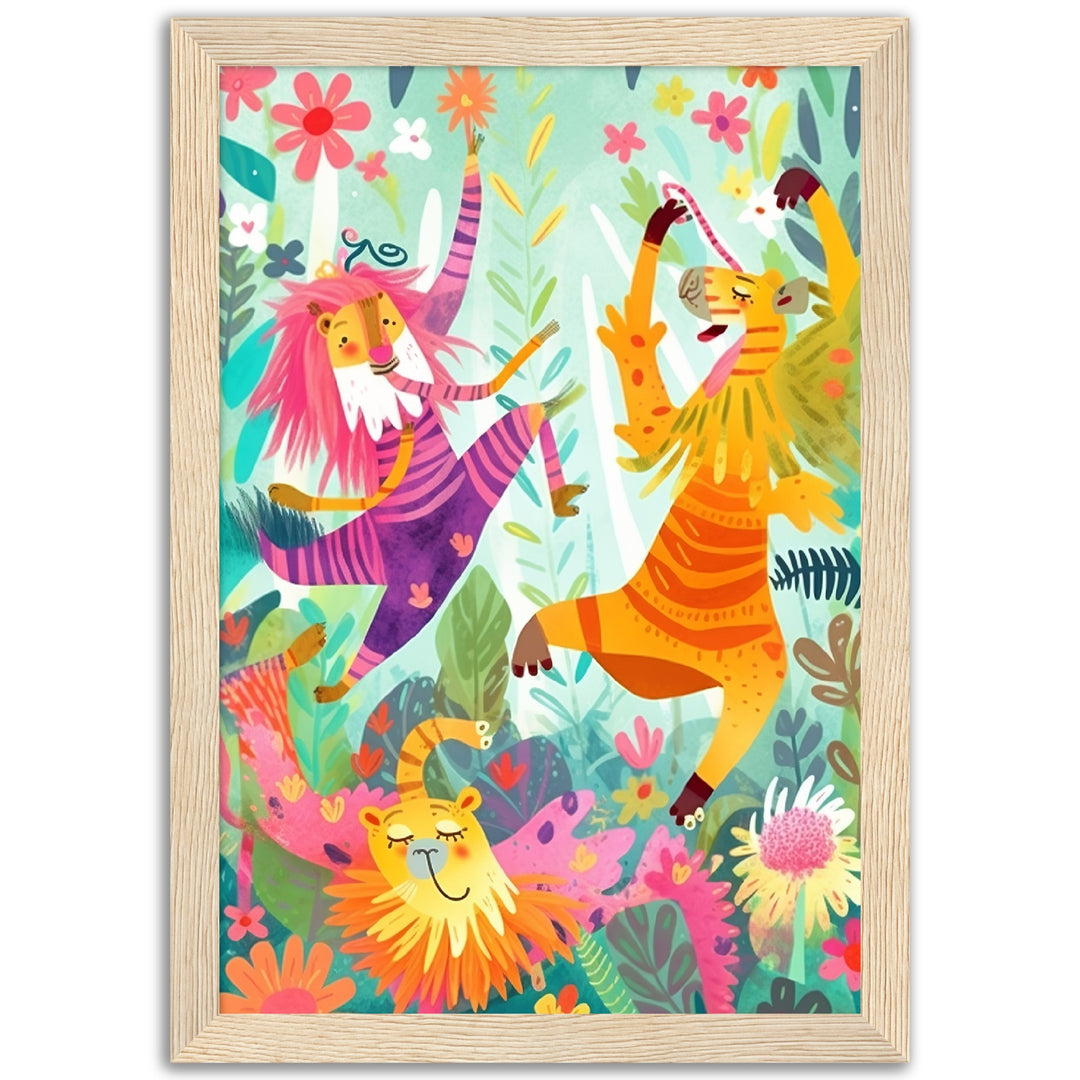 Jungle Jubilation Nursery Wall Art Print