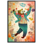 Load image into Gallery viewer, Joyful Bear Dance Wall Art Print