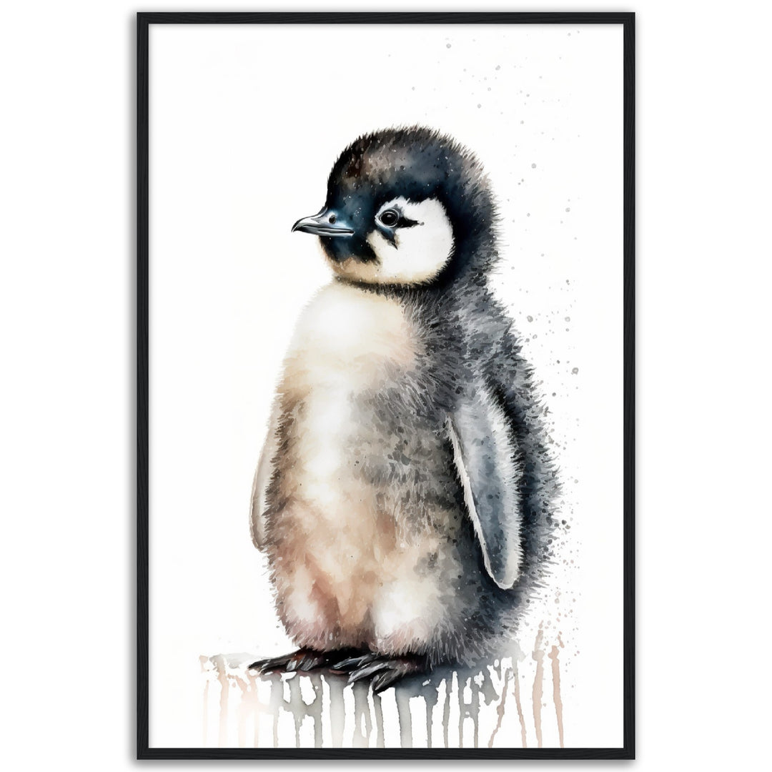 Penguin Fluffy Pal Nursery Wall Art Print