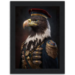 Load image into Gallery viewer, Eagle Wearing Air Force Uniform - Eagle Portraiture Wall Art Print