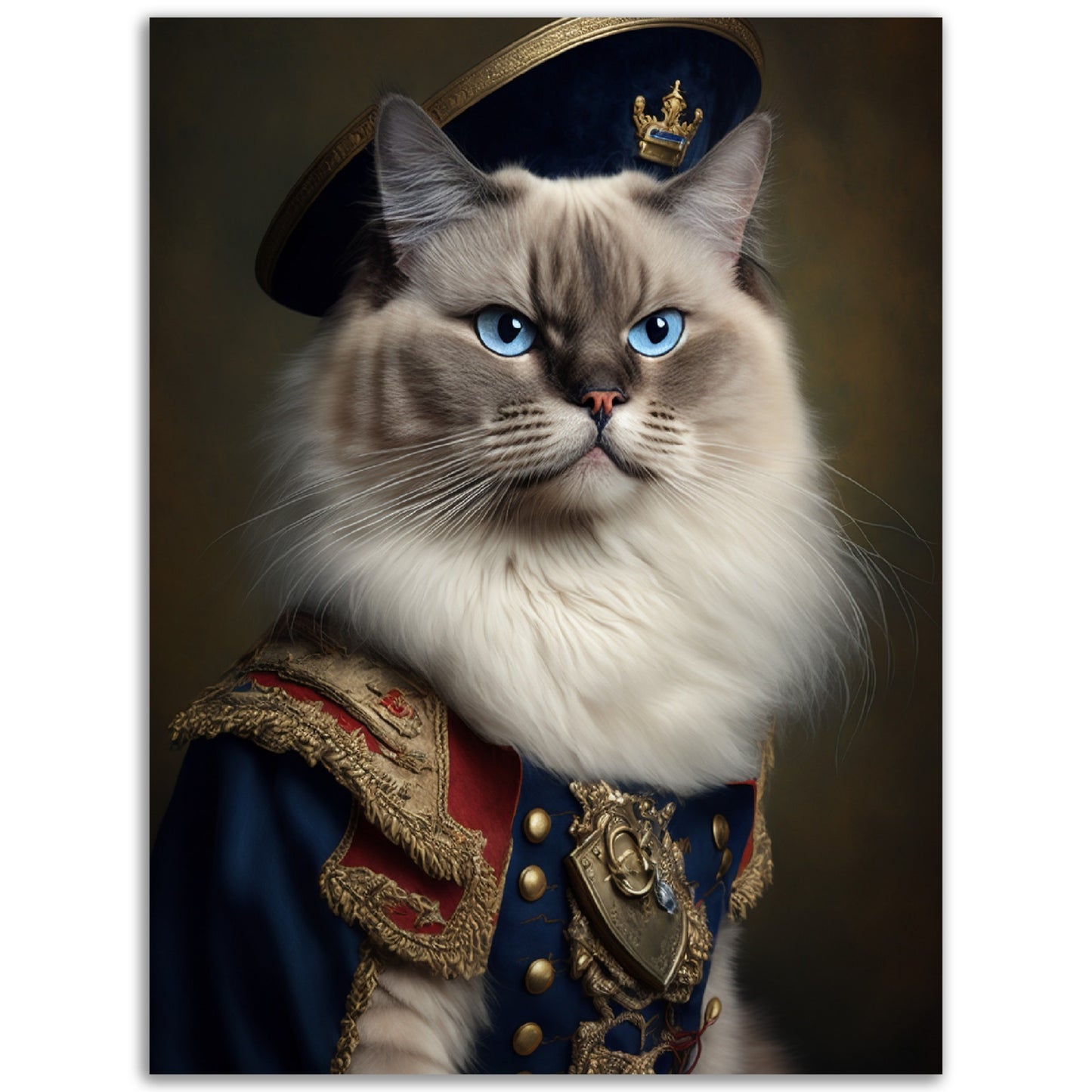 Ragdoll Portraiture Wall Art Print