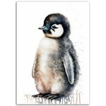 Load image into Gallery viewer, Penguin Fluffy Pal Nursery Wall Art Print
